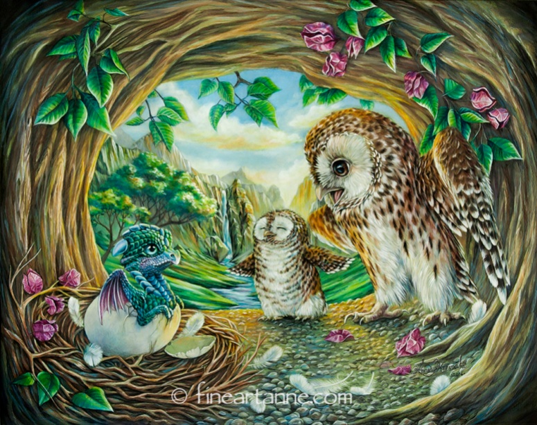 Ugly duckling - Dragon baby and Owls
